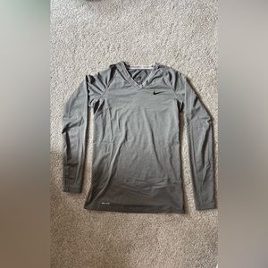 Gray Nike Pro Combat Compression Shirt